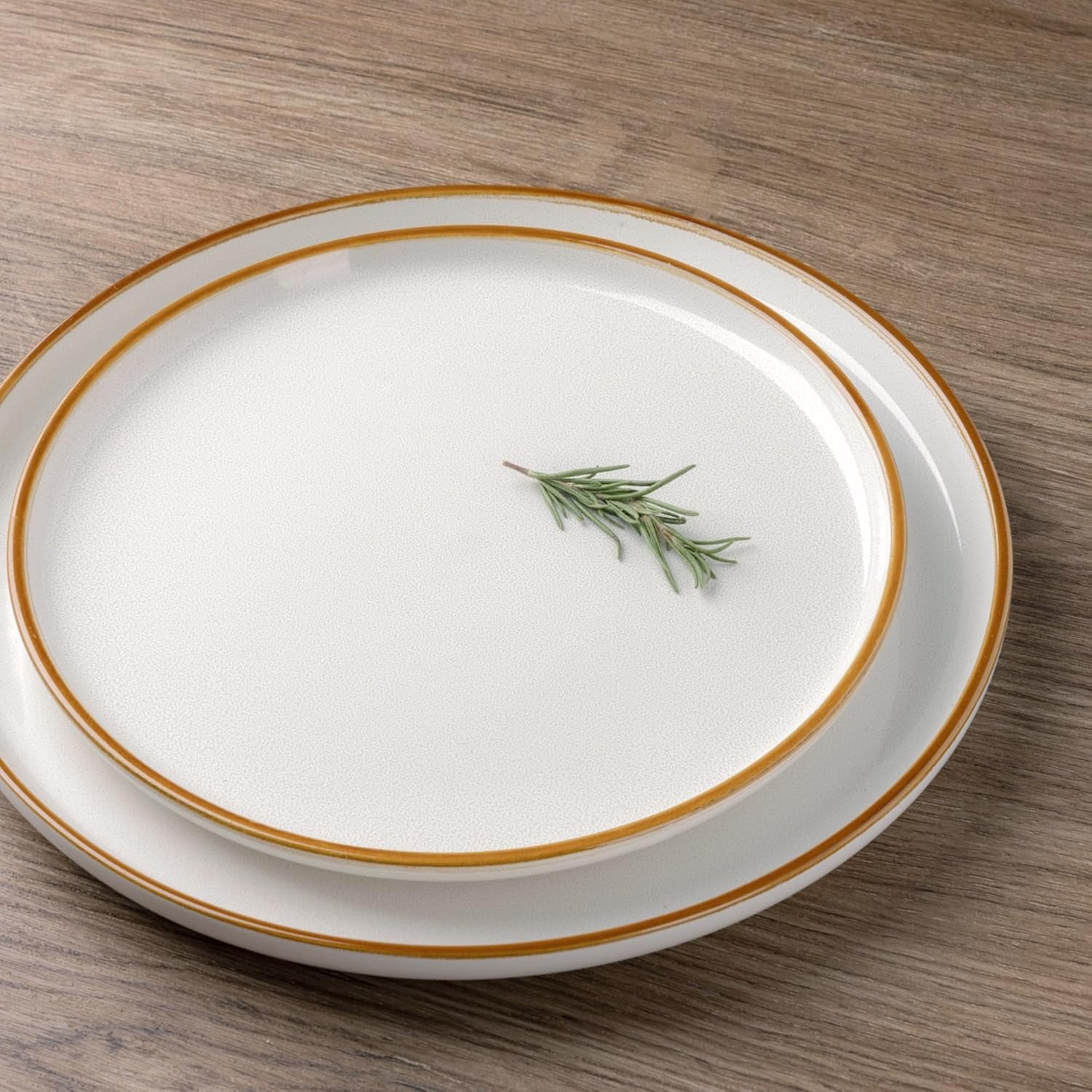 Ceramic Dinnerware Set for Four - 12-Piece Stoneware Plate and Bowl Collection, Scratch-Resistant, Dishwasher and Microwave Safe, Reactive Glaze Finish in White