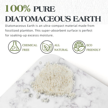13.8 x 17.7 Inch Super Absorbent Marble Stone Drying Mat for Kitchen Counter - Quick Dry Diatomaceous Earth Dish Mat (1 Piece)