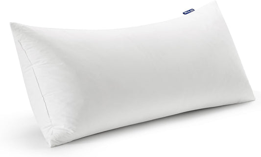 Feather Pillow Insert 14X36, Decorative down Feather Decorative Fluffy Throw Pillow Cotton Fabric for Living Room Sofa Bed