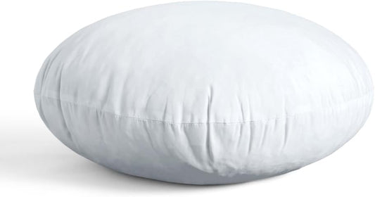 14 Inch round Pillow Insert, Floor Pillow Memory Foam Circular Cushion Decorative Throw Pillow Stuffer Lumbar Sham Forms for Couch Bed Sofa Meditation