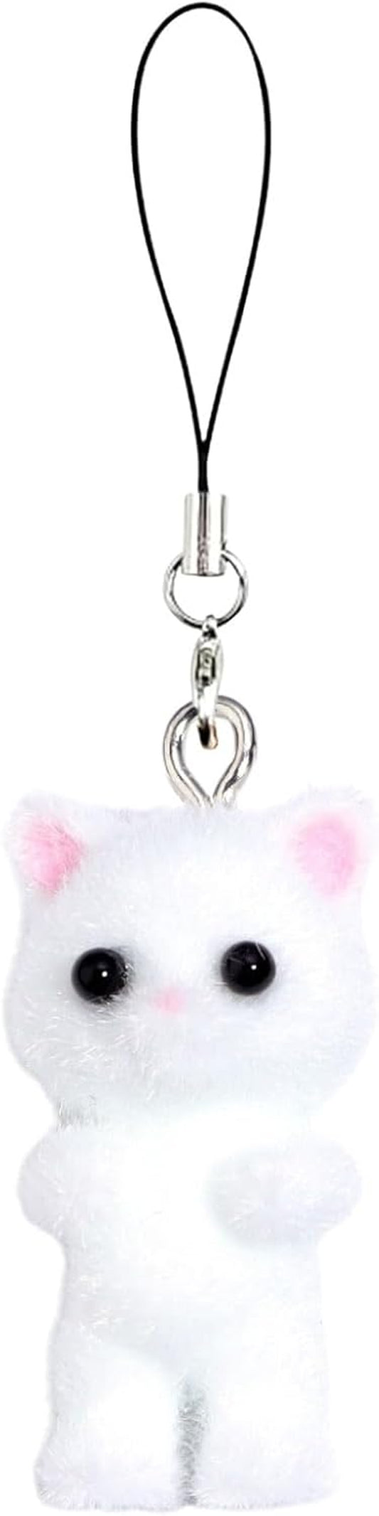 Cat Phone Charms Y2K Cute Aesthetic Kawaii Cat Mobile Phone Pendants Wrist Straps Lanyard Accessories for Bag Backpack Keychain Camera Pendants Decor