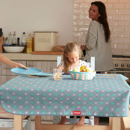 Splat Mat for under High Chair Mat, Mealtime Baby Art/Crafts/Playtime, anti Slip Waterproof Splash Machine Washable Portable Picnic Floor Feeding Table Cloth, 42X46 Inch