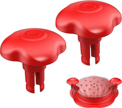 2 PCS Chicken Shredder Handle Ergonomic Handle, Meat Shredder Knobs Suitable Chicken Shredder, 2.36 * 2.36 * 2.24Inch(Red)