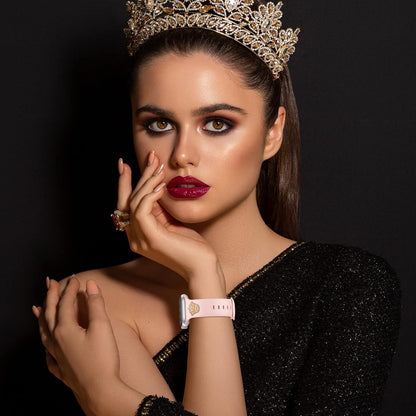 Designer Silicone Watch Bands with Studs Compatible with Apple Watch Band 38Mm 44Mm 40Mm 45Mm 41Mm 42Mm 46Mm 49Mm, Sport Straps Decorative Charms Nails for Iwatch Ultra/2/3 SE/3 Series 11/10/9/8/7/6/5/4/3/2/1