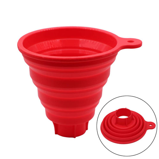 Silicone Collapsible Wide Mouth Funnel for Jars, Foldable Large Canning Funnel for Wide Mouth Jar, Food Grade Silicone Transferring Tool for Liquid Oil Jam Solid Seasoning Bean