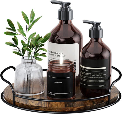 Lazy Susan Organizer, 9'' Lazy Susan Turntable for Cabinet, Table Top, Kitchen, Countertop, Bathroom, Pantry, Spice Organization, Wooden,1 Pack