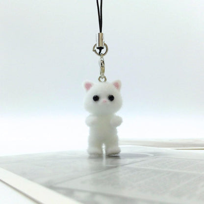 Cat Phone Charms Y2K Cute Aesthetic Kawaii Cat Mobile Phone Pendants Wrist Straps Lanyard Accessories for Bag Backpack Keychain Camera Pendants Decor