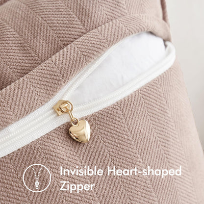 Pack of 2 Blush Pink Decorative Pillow Covers 18X18 Inch Soft Chenille Luxurious Couch Throw Pillows Farmhouse Cushion Covers with Elegant Design for Sofa Bedroom Living Room Home Decor