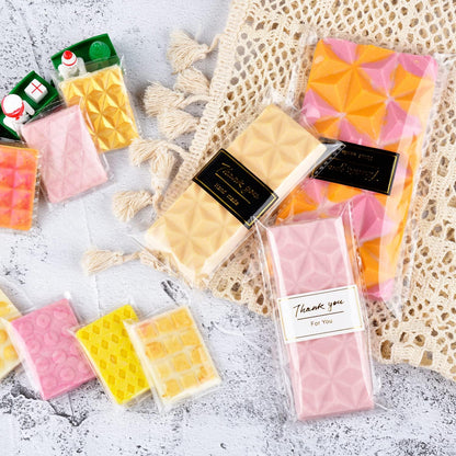 Chocolate Bar Mold - Deep Dubai Break Apart Silicone Molds for Knafeh, Pistachio, Chocolate Bars, and Wax Melts (Large Pyramid Shape)