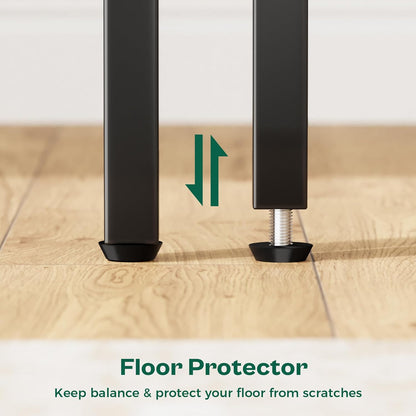 Set of 2 Nightstands with Fabric Drawers and Mesh Shelves, Grey Metal Frame Side Tables for Bedroom Storage