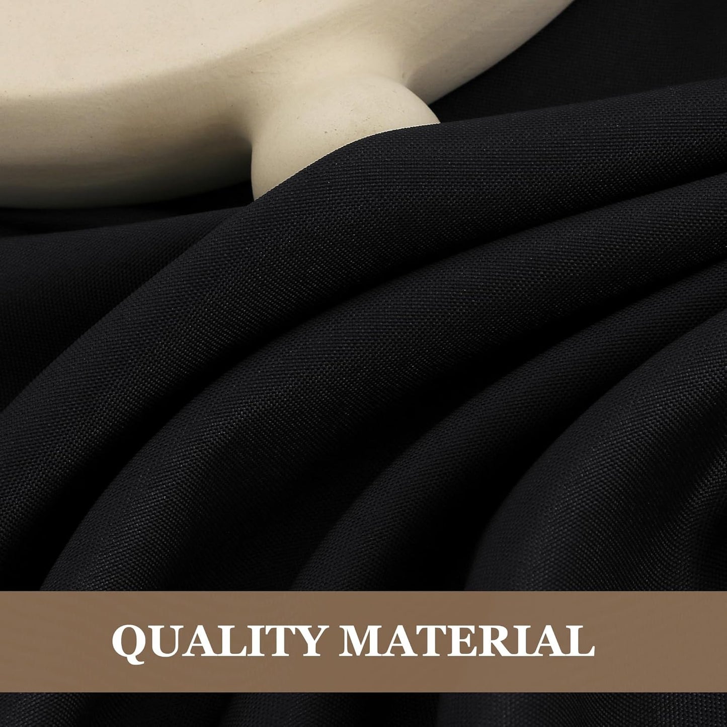 Black Rectangle Tablecloths - 6 Pack, 70 x 120 Inches - Reusable and Washable Polyester Covers for 6-8 Ft Tables, Ideal for Weddings, Parties, and Banquets