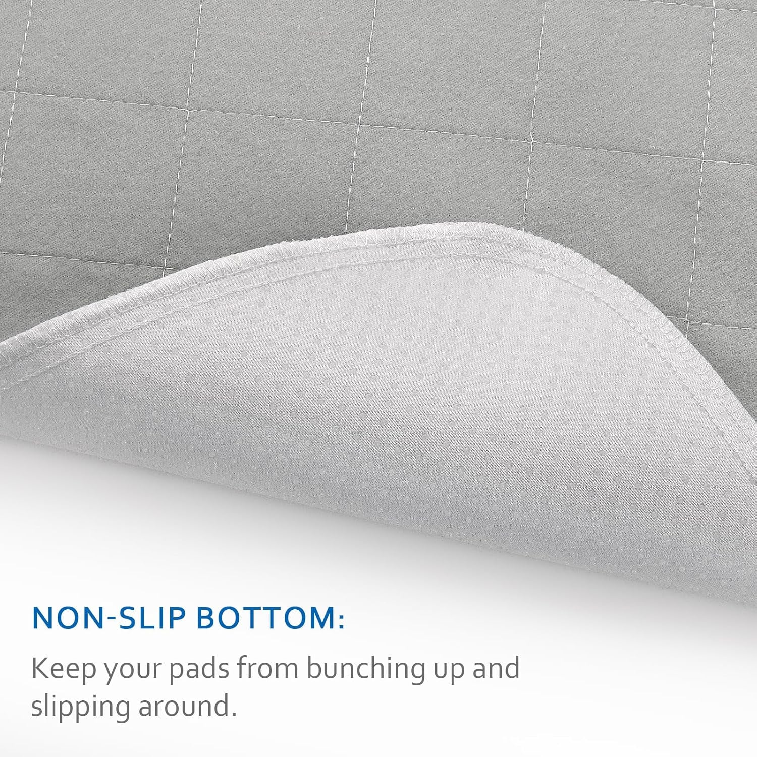 Bed Pads Washable Waterproof 2 Pack for Incontinence, Large 34 X 36 Inch Absorbent Underpads, Reusable Pee Pads for Kids, Adults, Pets, Gray