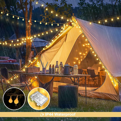 Globe Indoor String Lights Battery Operated, 100 LED Battery Powered String Lights Outdoor Waterproof, 33Ft Classroom Lights with Remote Timer for Bedroom Camping Decor, Warm White