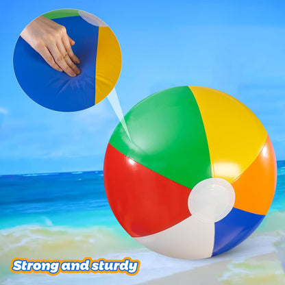 2PCS Large Beach Balls, 42Inche Inflatable Pool Balls Toys for Summer Pool Beach Party