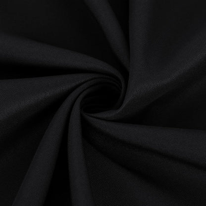 Black Rectangle Tablecloths - 6 Pack, 70 x 120 Inches - Reusable and Washable Polyester Covers for 6-8 Ft Tables, Ideal for Weddings, Parties, and Banquets