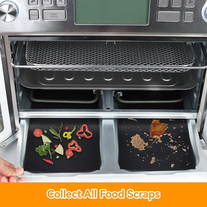 4 Pcs Air Fryer Oven Liners for Emeril Lagasse Dual Zone 360 Air Fryer Oven, Small Size Airfryer Liners Reusable Accessories for Emeril Lagasse Dual Zone Toaster