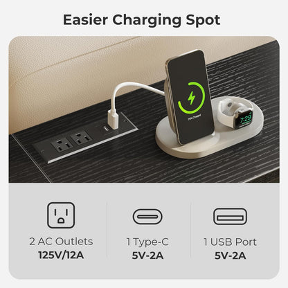 70-Inch Console Table with Outlets and USB-C Port, Extra Long X-Shaped Design for Entryway and Living Room, Metal Frame with Wooden Top, Black Finish