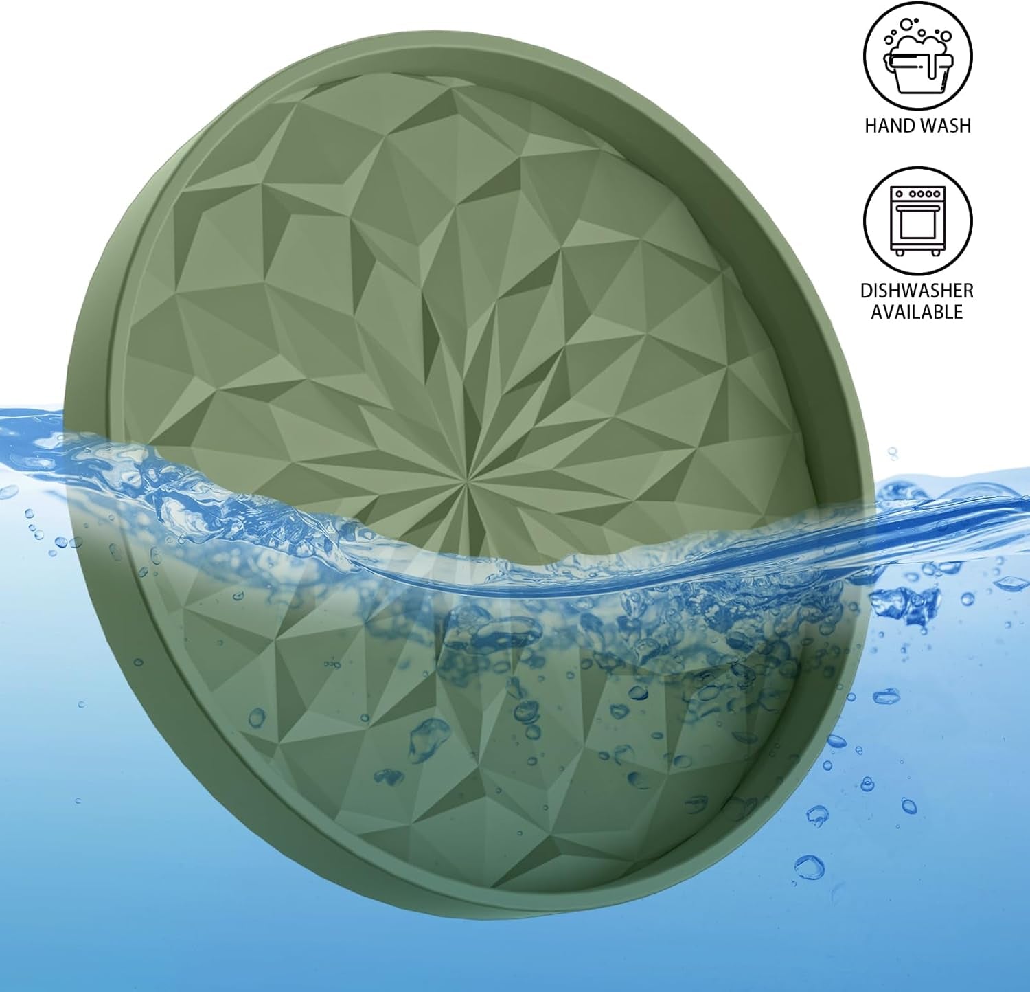 Car Coasters for Cup Holders [4 Pack] - 2.75In Silicone Auto Mug Mats - Universal Non-Slip Recessed Car Interior Accessoriesolive Green