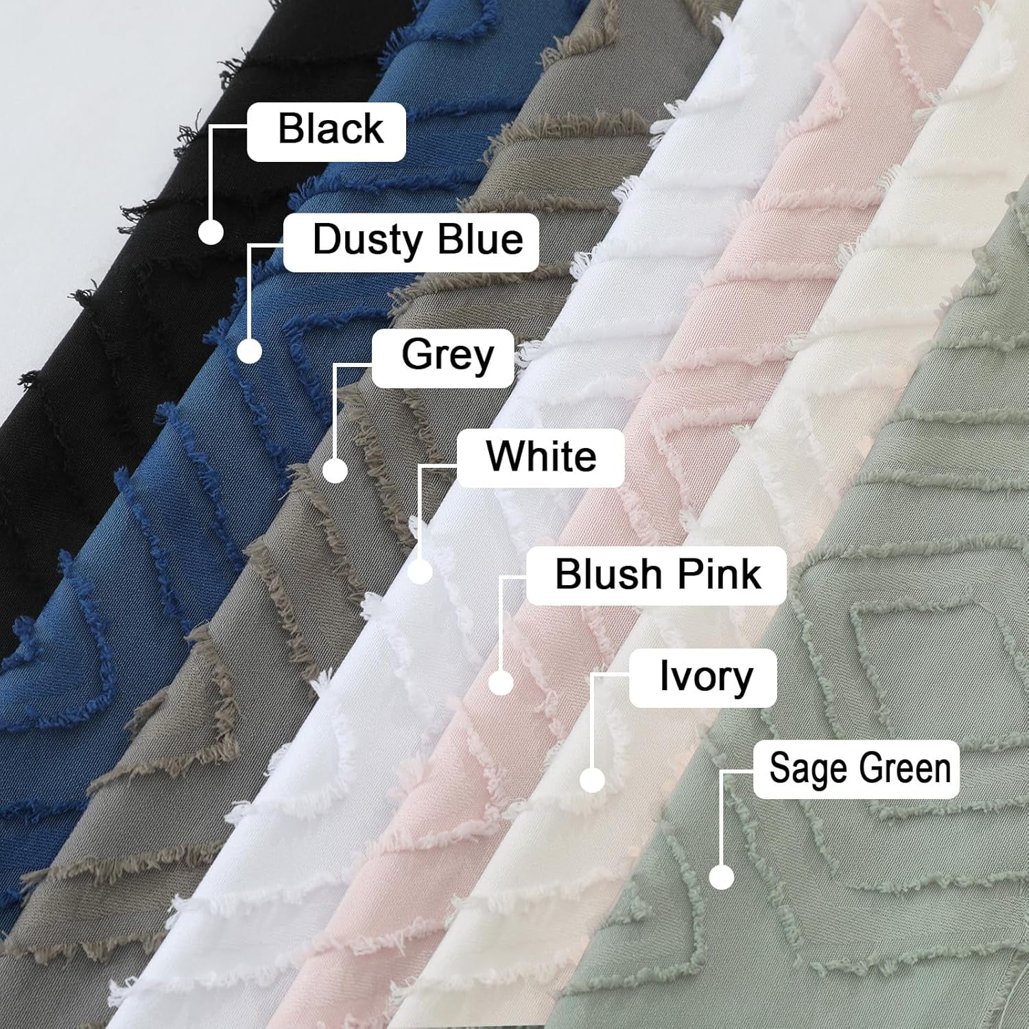 Diamo Stall Small Shower Curtain 36X72 Inch, Sage Green Premium Geometric Jacquard Textured Fabric for Bathroom, Soft Airy Wrinkle Free Decorative Shower Curtain with 12 Plastic Hooks