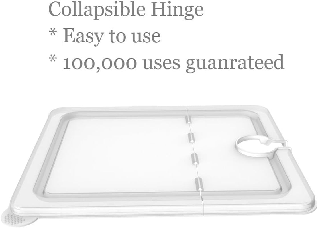 Sous Vide Container 12 Quart EVC-12 with Collapsible Hinged Lid Compatible with Anova Nano or AN500-US00 or Anova Pro 3.0 or Anova Mini, Also Fits Instant Pot