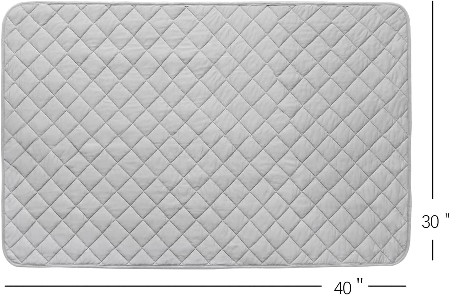 Toddler Comforter & Crib Toddler Blanket, Super Soft Quilted and Lightweight down Alternative Crib Comforter, 30X40 Inches, Grey