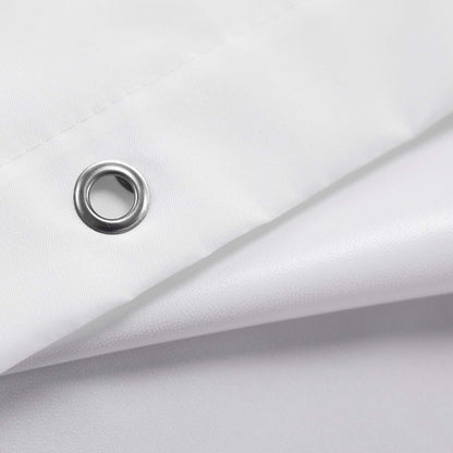 Nylon Hotel Shower Curtain or Liner, Machine Washable, Water Resistant, White, 72 X 72 Inches