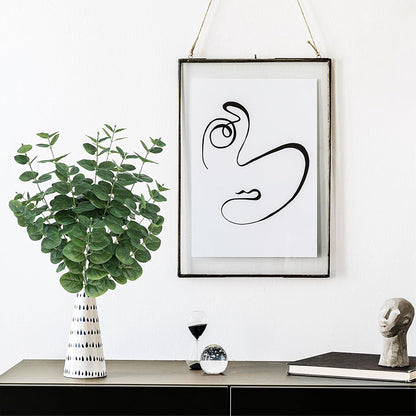 2 PCS Artificial Eucalyptus Stems, 25" Fake Plants Faux Greenery Stems for Centerpiece Table Decorations Flower Arrangement Wedding Kitchen Island Home Vase Decor, Green