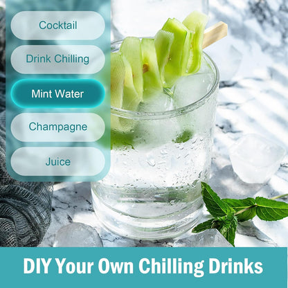 Ice Cube Trays for Freezer - 3 Pack 42 Cubes, Easy to Release Silicone Ice Trays with Spill-Resistant Lids, Reusable Ice Tray,Stackable and Bpa-Free, Perfect for Cocktails, Drinks,And Ice Coffee