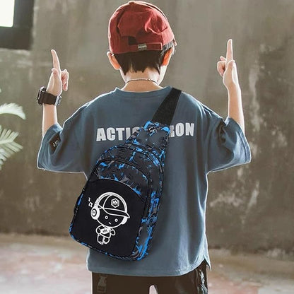 Small Sling Bag Crossbody Bags Camouflage Fanny Packs Chest Bag Travel Chest Gifts for Boys