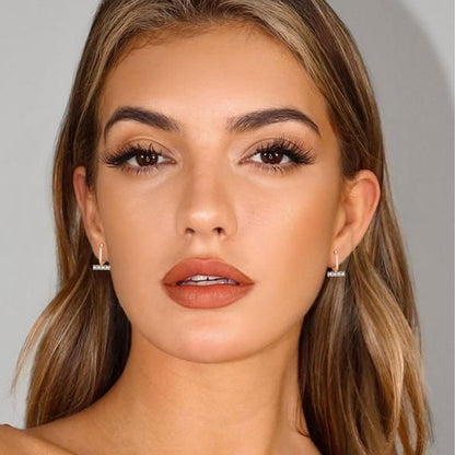 4Pairs Stud Hoop Earrings Set for Women Dainty Gold Earrings 14K Gold Plated Hypoallergenic Lightweight Huggie Hoops Earrings Cubic Zirconia Earrings for Women