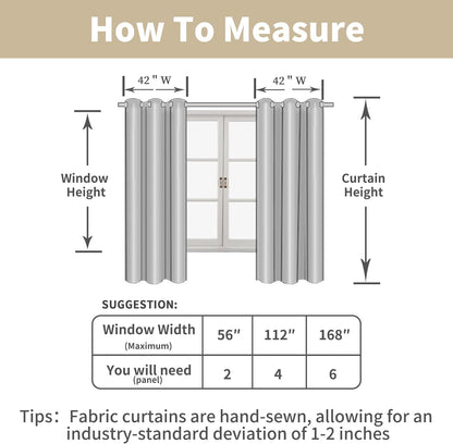 White Linen Curtains 40 Inch Length for Small Window/Kitchen over Sink, Linen Textured Thermal Insulated Curtains Privacy Grommet Drapes for Bedroom/Bathroom, Set of 2 Panels, W42 X L40, White