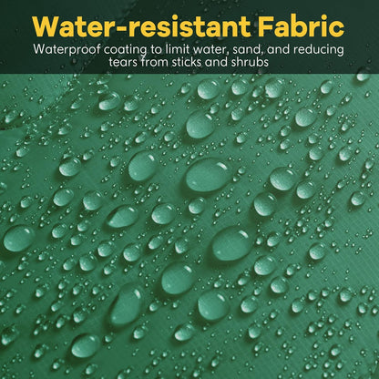 Lightweight & Waterproof Outdoor Camping Travel Blanket, Puffy down Alternative with Corner Loops, 75"52", Green