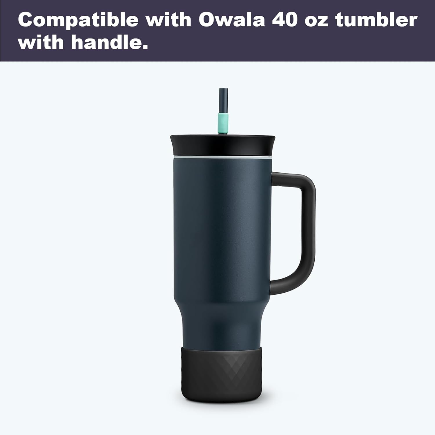 Silicone Boot for Owala 40 Oz Tumbler with Handle, Anti-Slip Protective Sleeve for Stainless Steel Triple Layer Insulated Travel Tumbler Accessories
