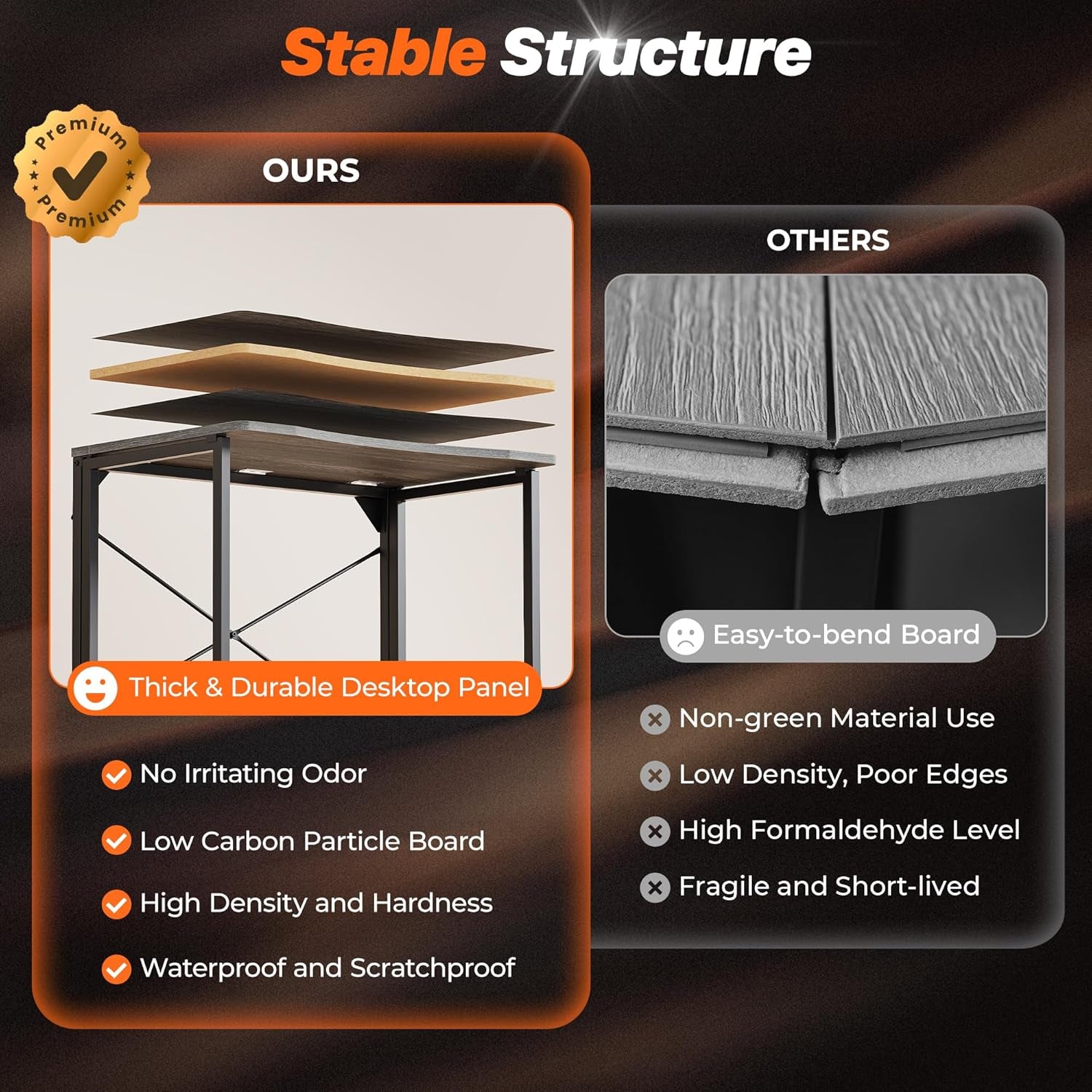 Compact Folding Desk for Small Spaces, 31.5 Inch Portable Computer Table for Home Office, Study, Bedroom, and Dorm, Space-Saving Design, Easy to Fold, Grey