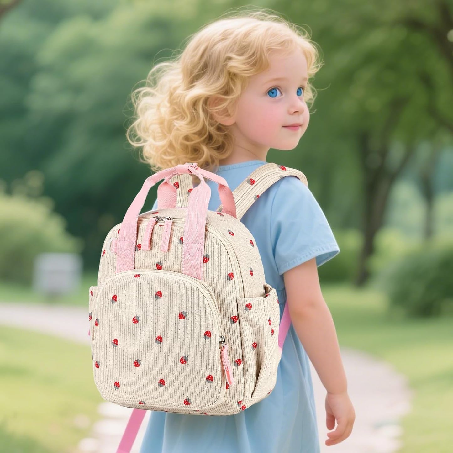 Toddler Backpack for Girls Boys 2-4 Cute 12" Preschool Kindergarten Backpacks Kids Daycare Bags School Travel