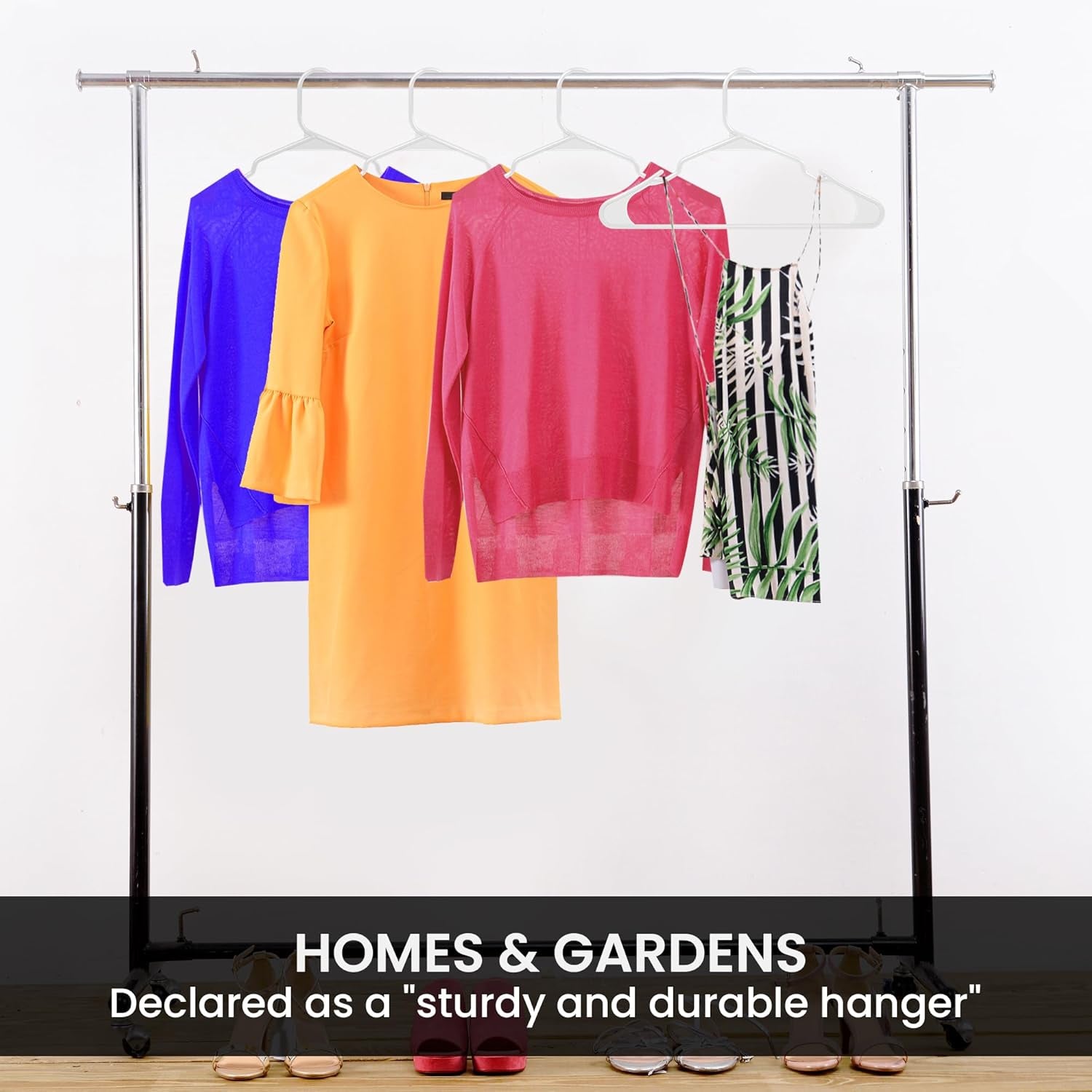 - Plastic Hangers 50 Pack - Space Saving Clothes Hanger - Durable and Strong Closet Organizers and Storage Makes It Ideal Apartment or Dorm Room Essentials for Girls or Guys (White)