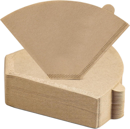 #4 Cone Coffee Filters 8-12 Cup, 200 Count Unbleached Natural Coffee Paper Filters, No Blowout, Disposable Coffee Filter for Pour over and Drip Coffee Maker