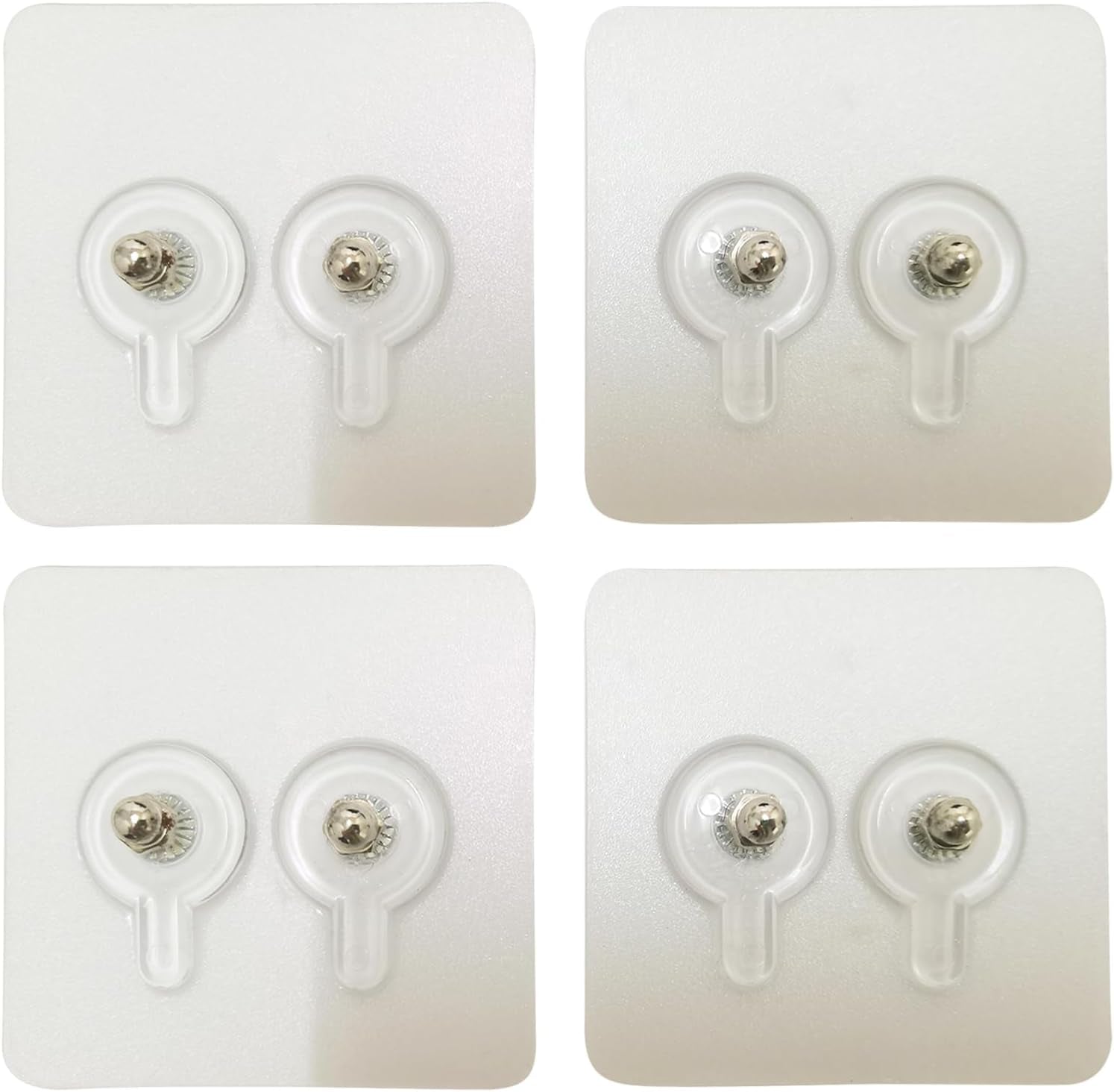 4 Pack Hat Organizer for Baseball Caps Self-Adhesive Replacement Stickers Length 2.95 In, Width 2.95 In(7.5Cm)