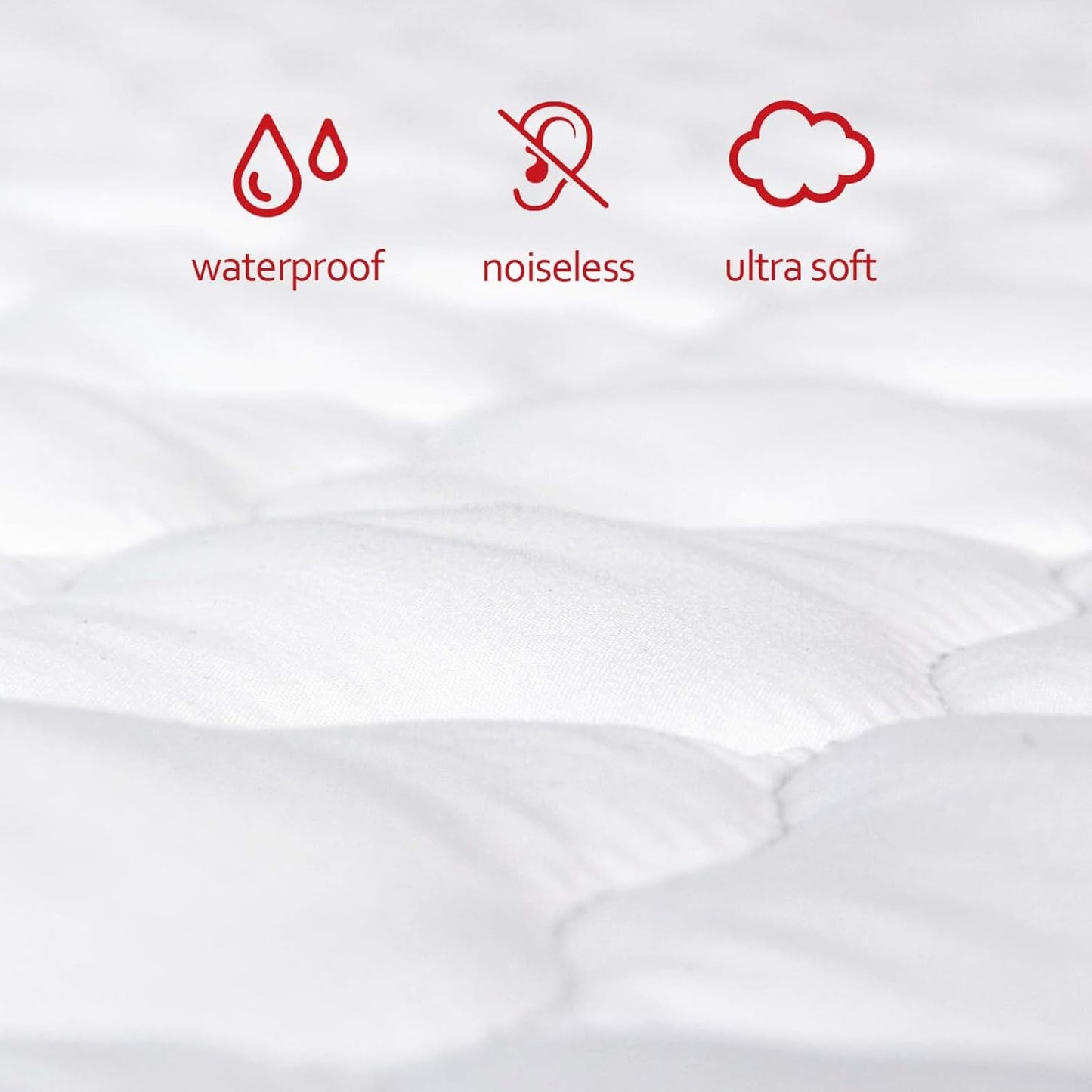 Waterproof Pack and Play Sheets Compatible with 4Moms Breeze plus Playard, Pack and Play Mattress Pad, White