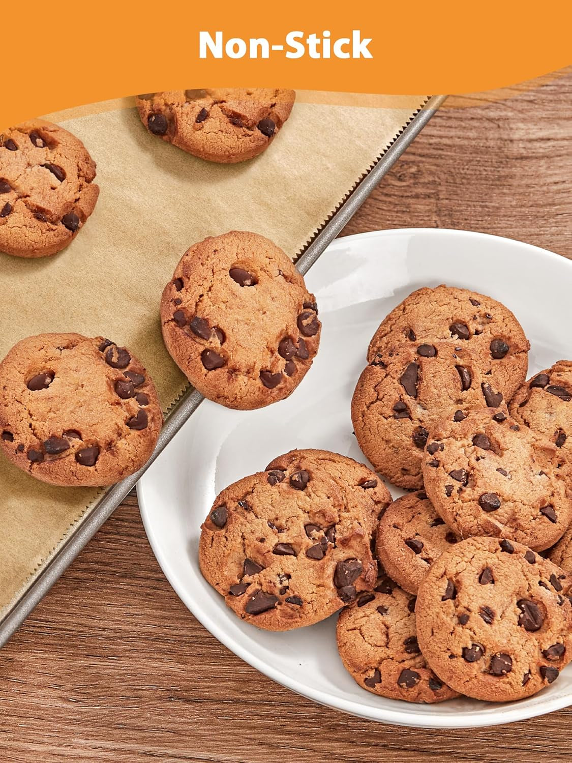 200 Pcs Pop-Up Parchment Paper Sheets, 10.7X15 Inch Pre-Cut Parchment Paper for Baking, Non-Stick Greaseproof Baking Paper for Grilling Wrapping Air Frying, Compact Volume, Unbleached