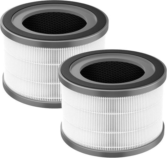 Vista 200 Air Purifier Replacement Filter Compatible with LEVOIT Vista 200 Air Purifier, 3-In-1 Replacement Filter, High-Efficiency Activated Carbon, Vista200-Rf, 2 Pack