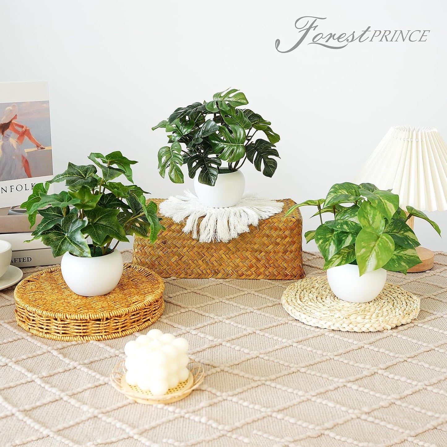 3 PCS Small Fake Plants, Artificial Potted Plants Indoor for Living Room Bedroom Kitchen Bathroom Shelf Windowsill Office Desk Plant Home Decor