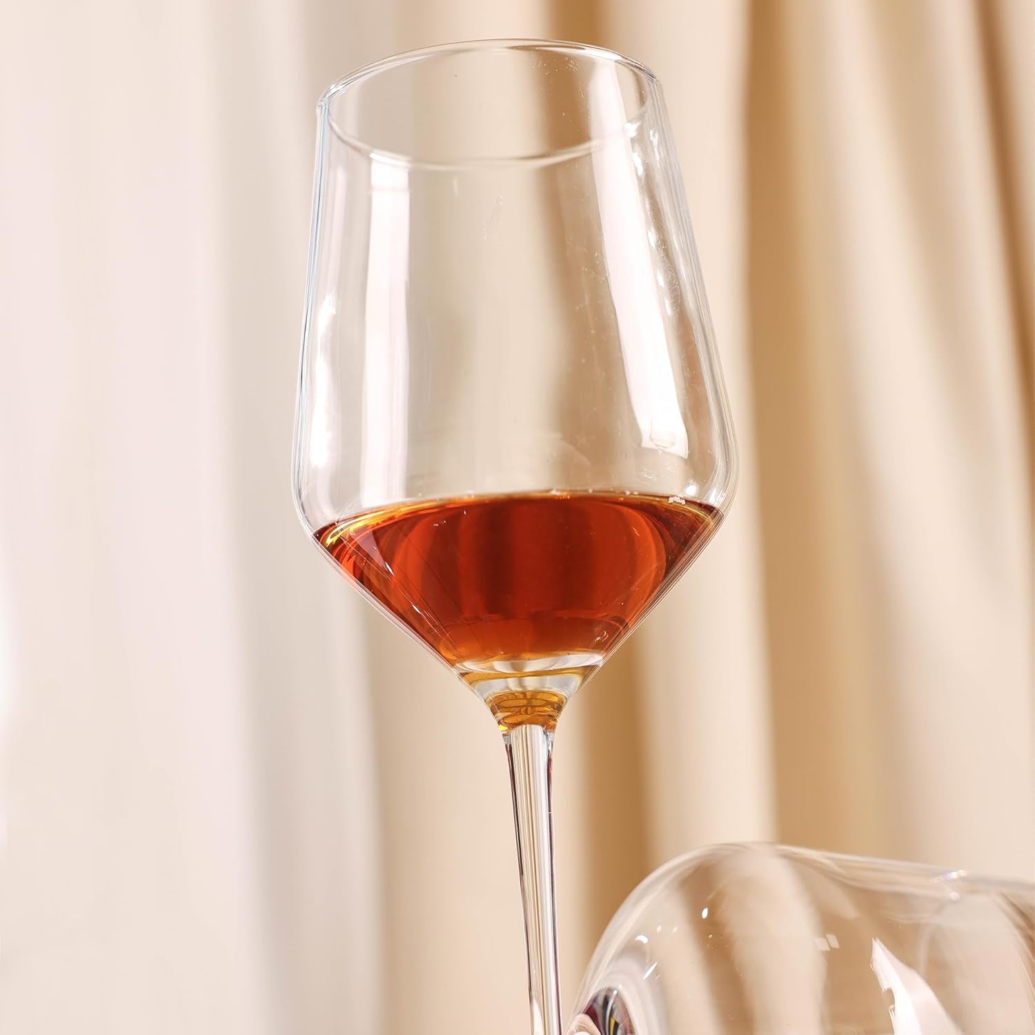Set of 8 Red Bordeaux Wine Glasses - 17 Oz Ideal for Weddings and Housewarming Gifts