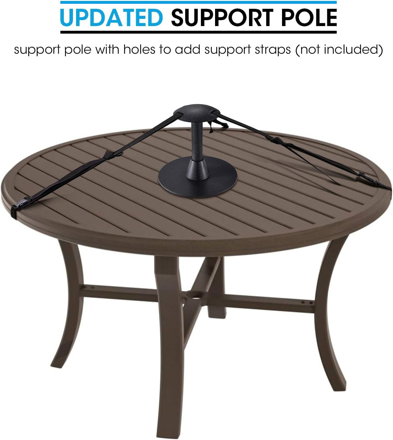 8 Inch Support Pole for Outdoor Flat Top Grill Griddle Cover and Patio Furniture Cover, Durable Rustproof Plastic Dome Prop Support Rack, Prevent Rain and Snow from Collecting on Top