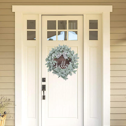 6 Ft Artificial Flocked Lambs Ear Garland - Greenery Vines, Faux Green Leaves for Mantle, Wedding, Home Party Decor, DIY Floral (1 Pack)