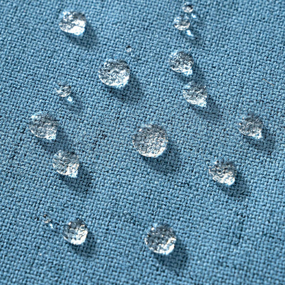 Pack of 2 Outdoor Throw Pillow Covers Waterproof Decorative Soft Pillowcases Linen Farmhouse Square Cushion Shams for Patio Balcony Couch Garden 20X20 Inch，Light Blue