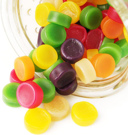 Gummy Molds Silicone for Keto Snacks, 4 Pcs 55-Cavity round Shape Mold for Apple Cider Vinegar Gummies Candy Making Supplies