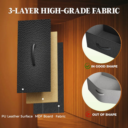 63-Inch Versatile Dresser with 10 Fabric Drawers, Ideal TV Stand for 55 to 70 Inch TVs, and Toy Storage Organizer in Black