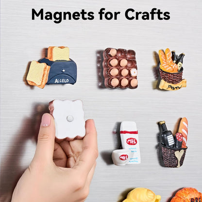 45 Pcs Refrigerator Magnets, 6X2Mm Small round Fridge Magnets, Multi-Use Premium Neodymium Office Magnets for Fridge, Whiteboard, Billboard in Home, Kitchen, Office and School (Silver)