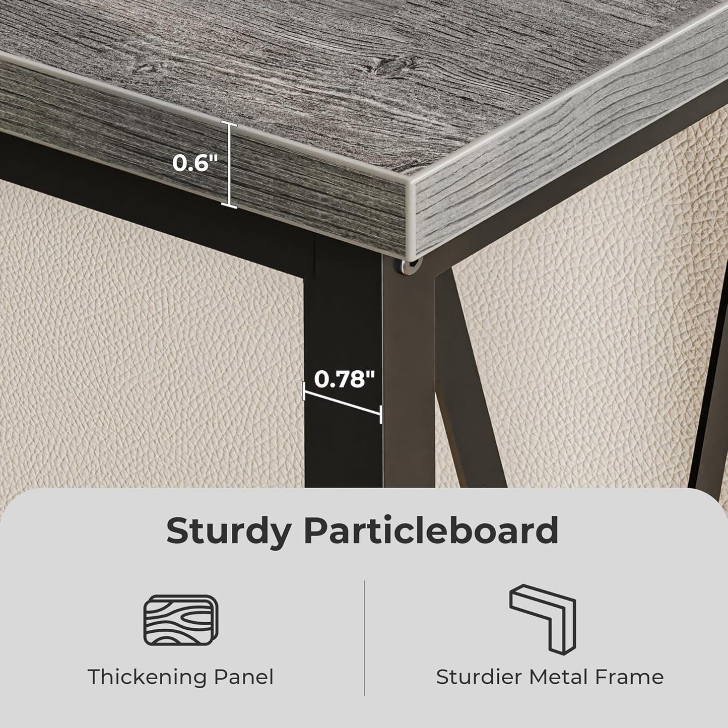 70-Inch Console Table with Integrated Outlets and USB-C Port, Extra Long X-Shaped Design for Entryway and Living Room, Metal Frame with Wooden Top, Grey Finish